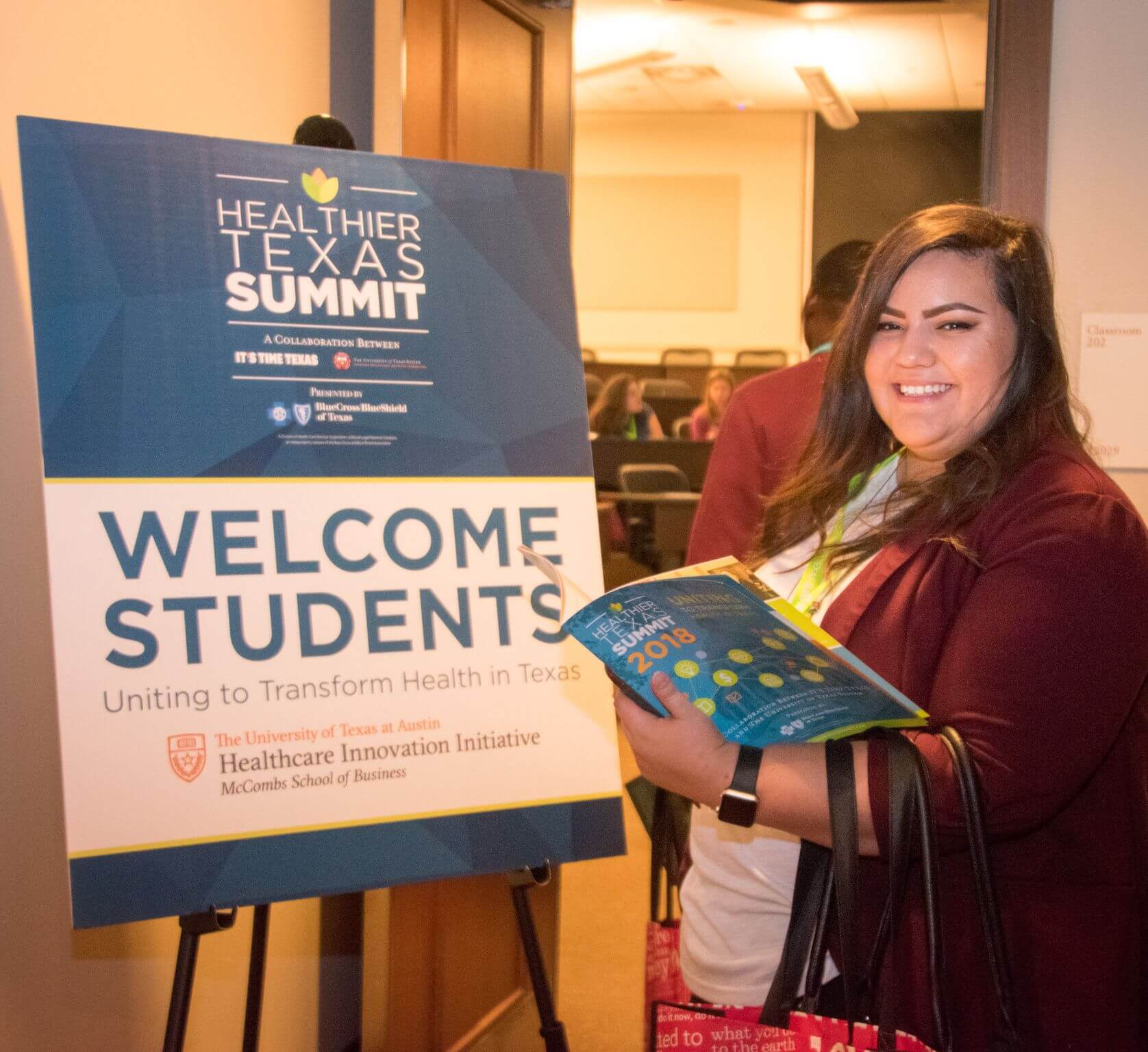 Student at the Healthier Texas Summit